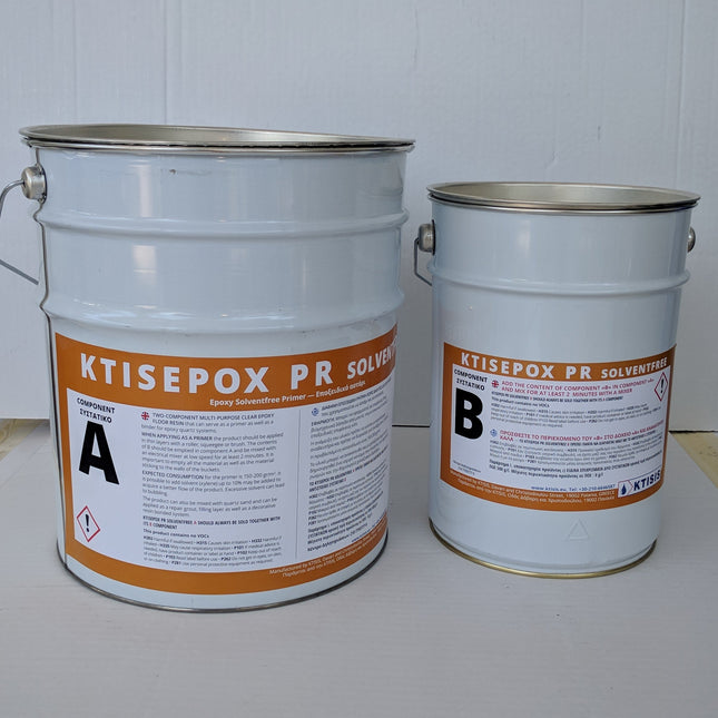Ktisepox PR Solventfree - Two component clear Epoxy Resin used as a bonding agent and primer
